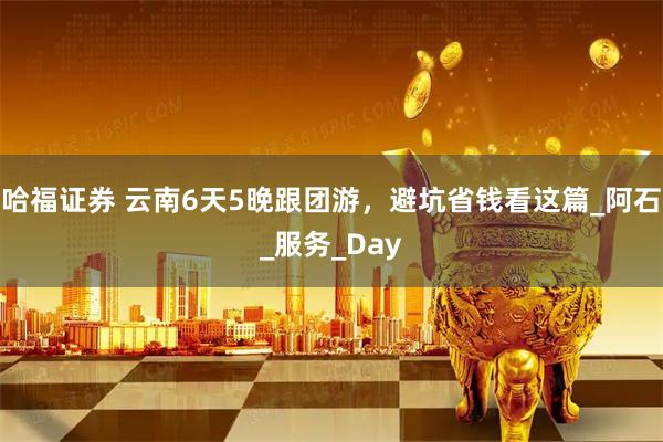 哈福证券 云南6天5晚跟团游，避坑省钱看这篇_阿石_服务_Day